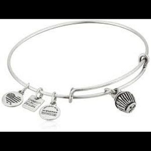Alex and Ani silver cupcake Bangle